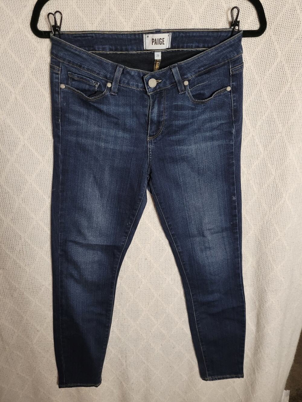 PAIGE Jeans Women's Dark Wash Skinny Size 29 Stretch Denim